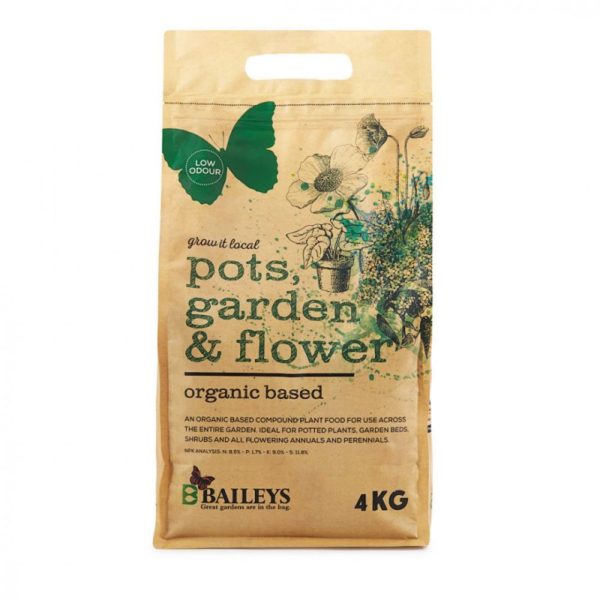 Bailey's Pots, Garden & Flower 4kg -organic based